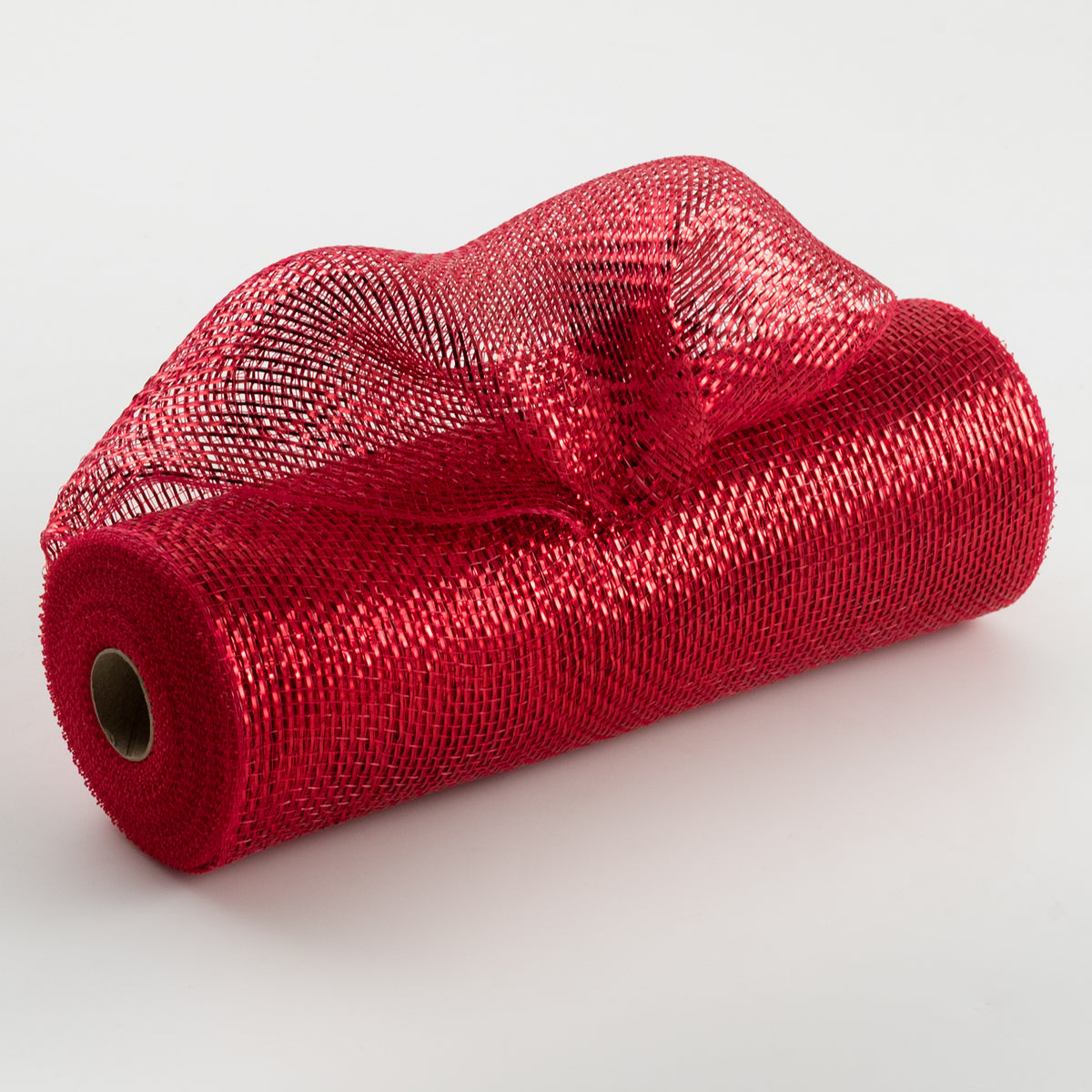 10" All Foil Metallic Mesh: Red
