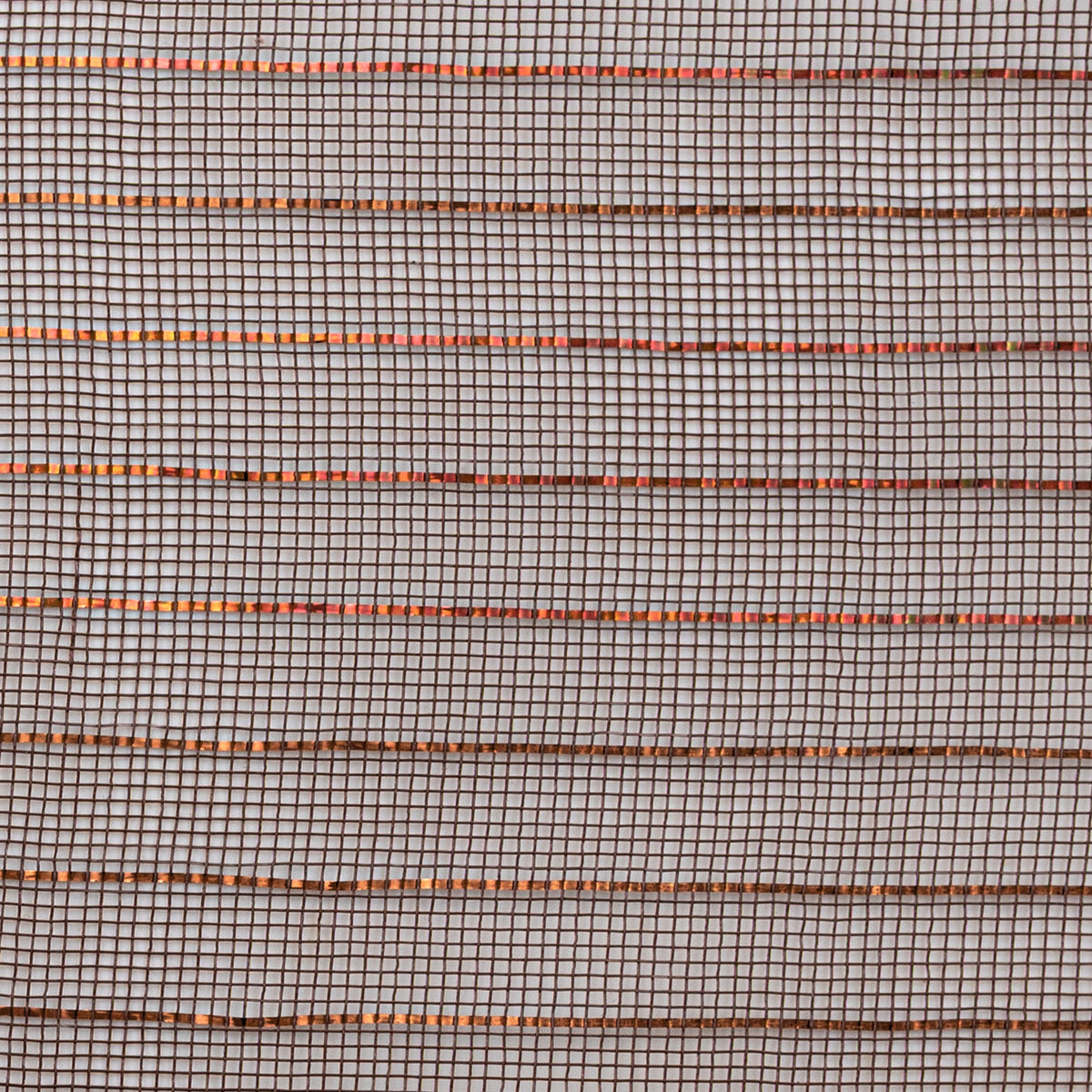 10" Metallic Fine Weave Deco Mesh: Chocolate Brown