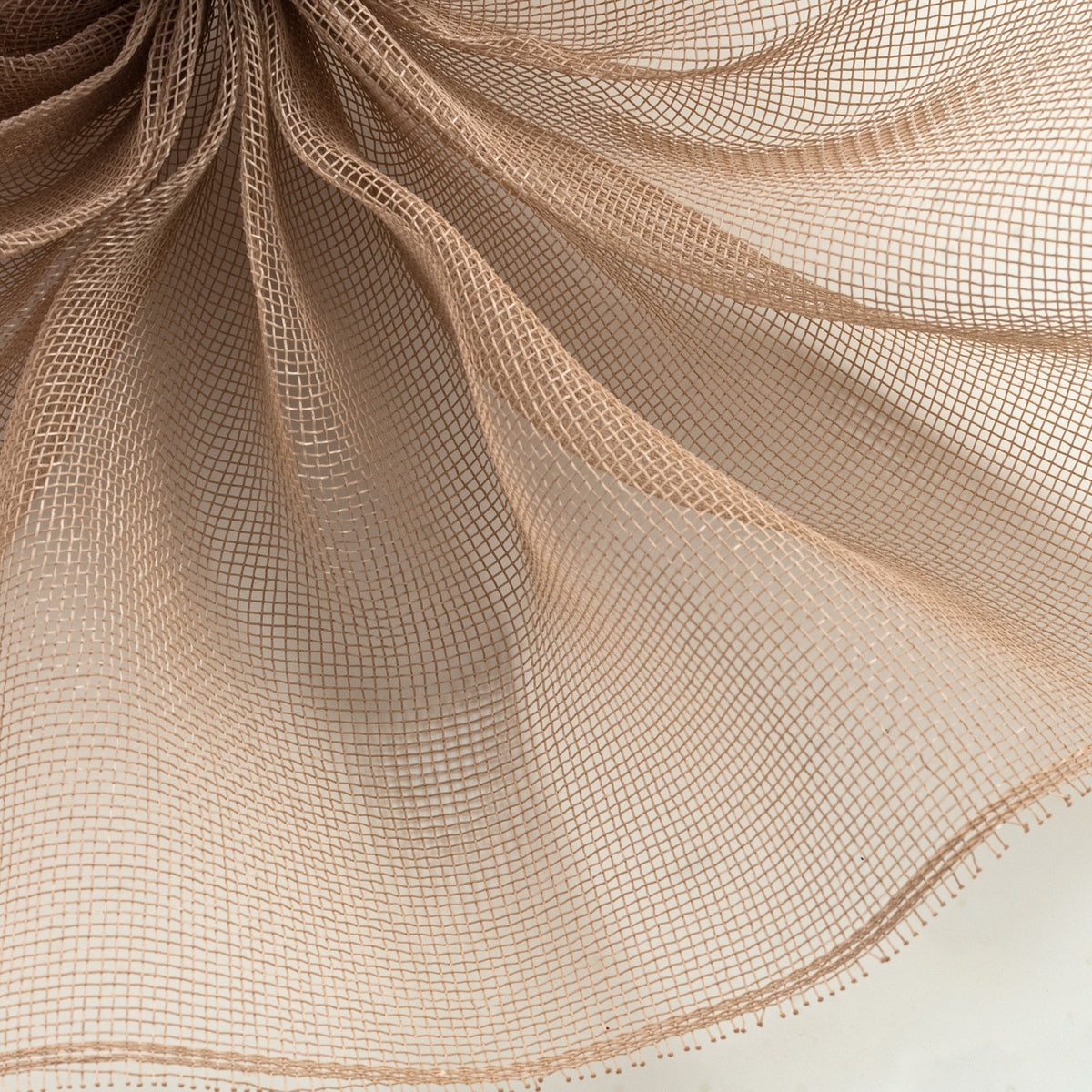 10" Fine Weave Deco Mesh: Natural Brown