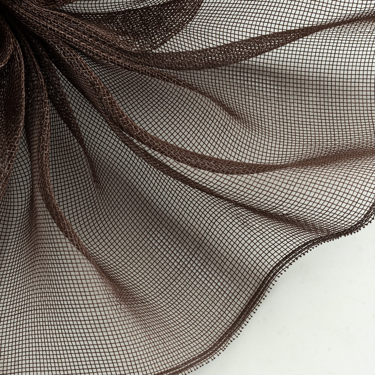 10" Fine Weave Deco Mesh: Chocolate Brown