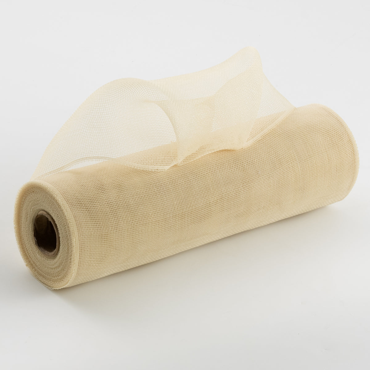 10" Fine Weave Deco Mesh: Champagne Cream