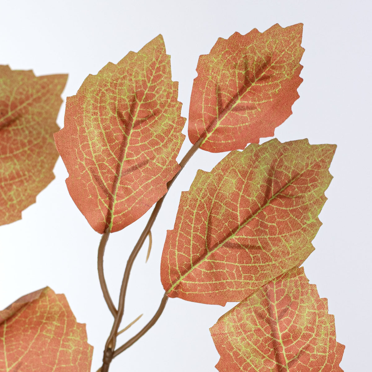 28" Rose Leaf Sprays: Terracotta & Green (12)