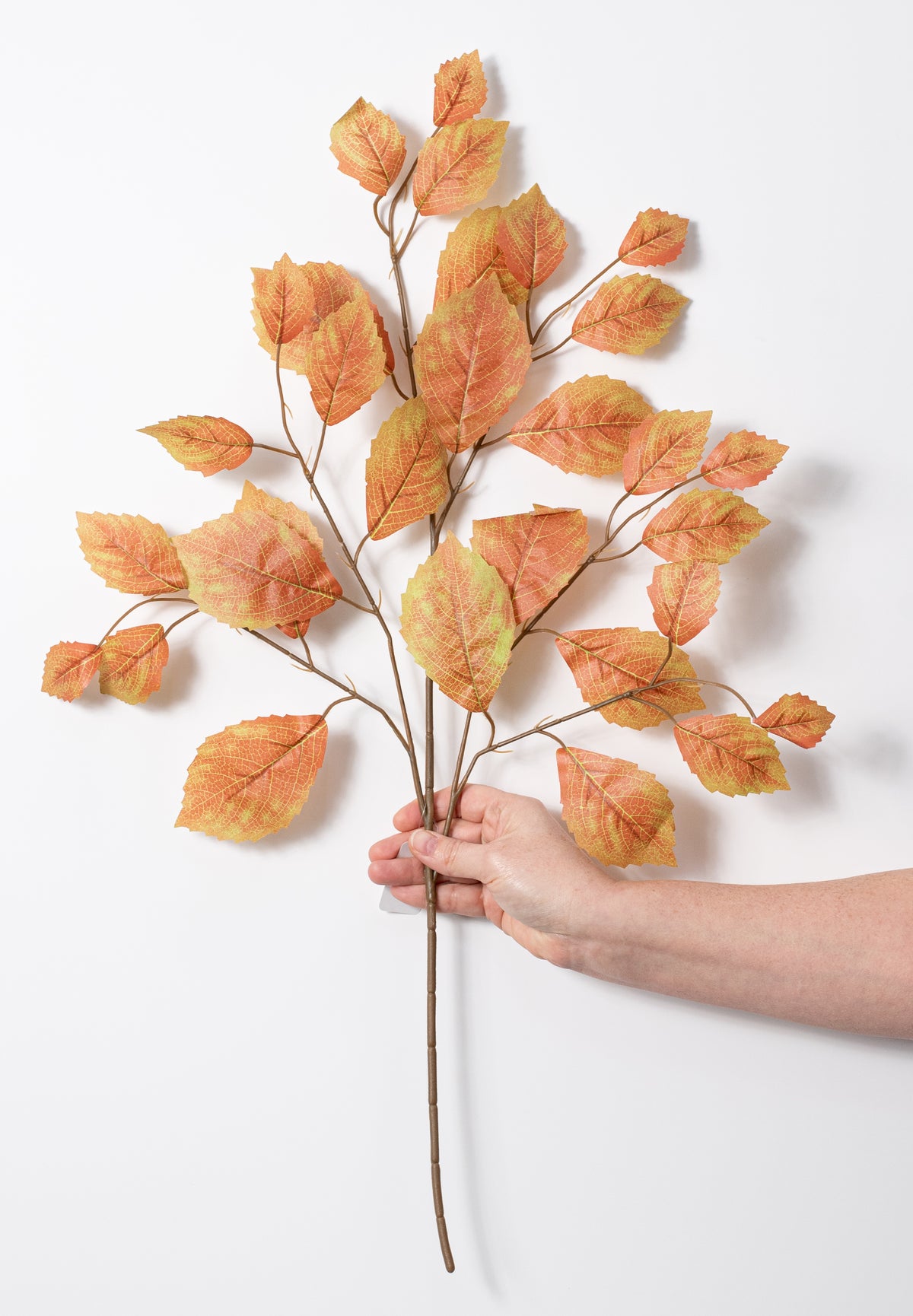 28" Rose Leaf Sprays: Terracotta & Green (12)