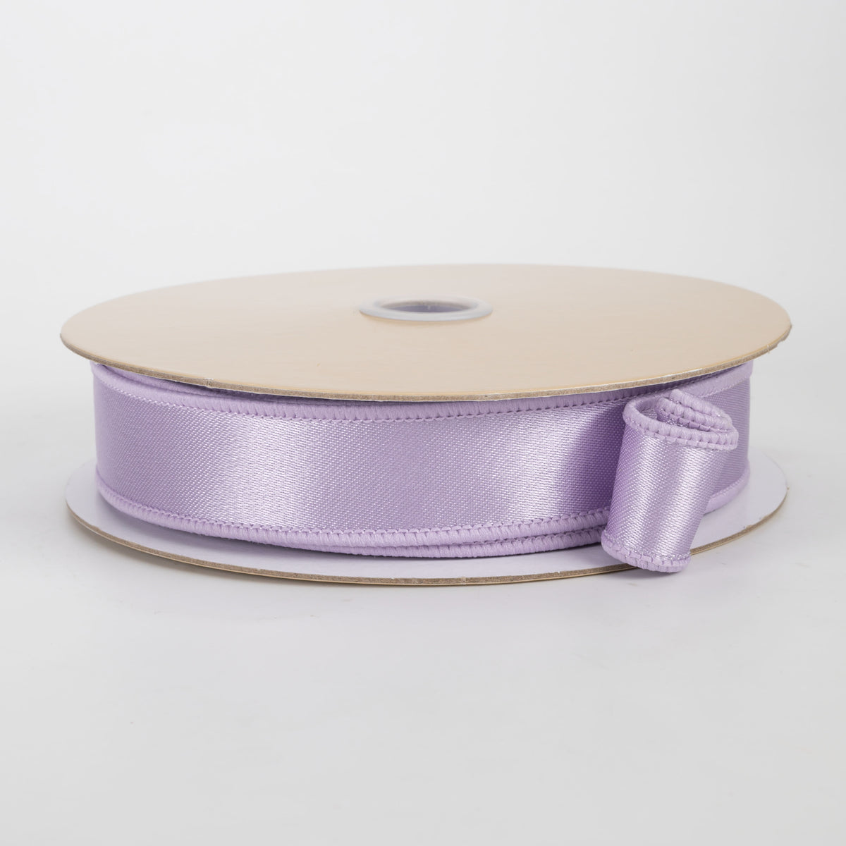 7/8" Double Sided Fused Satin Ribbon: Lavender (10 Yards)
