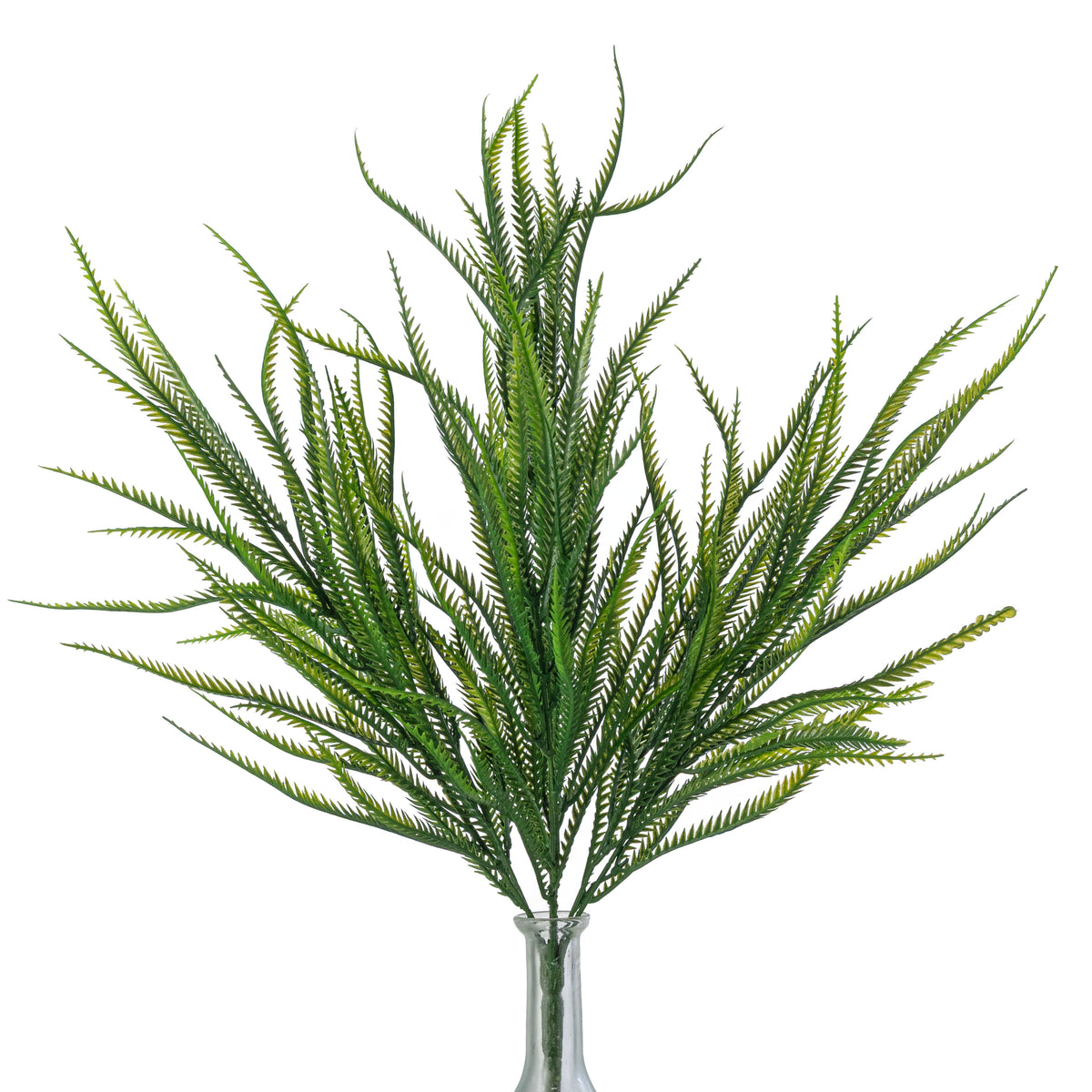 22" Soft Touch Serrated Grass Leaves Bush (7 Stem)