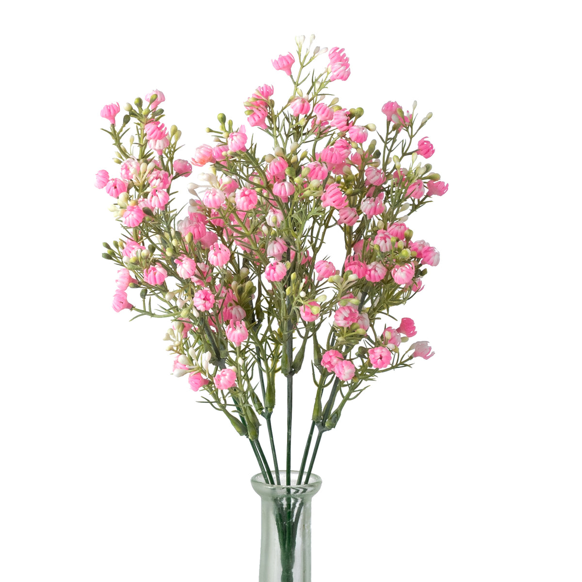 13" Closed Baby's Breath Gypsophila Bush: Pink
