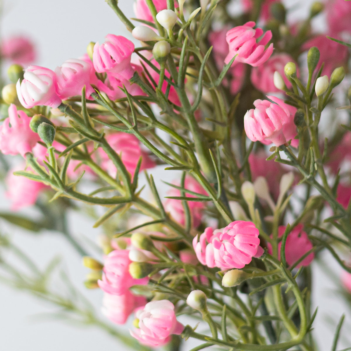 13" Closed Baby's Breath Gypsophila Bush: Pink