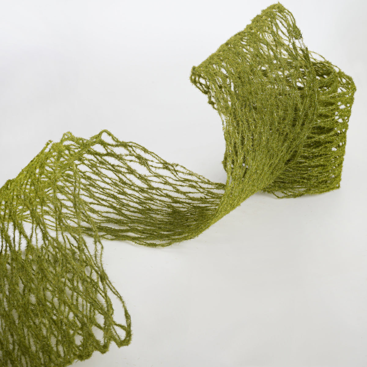 5.25" Mossy Open Weave Garland Ribbon (6 Ft)