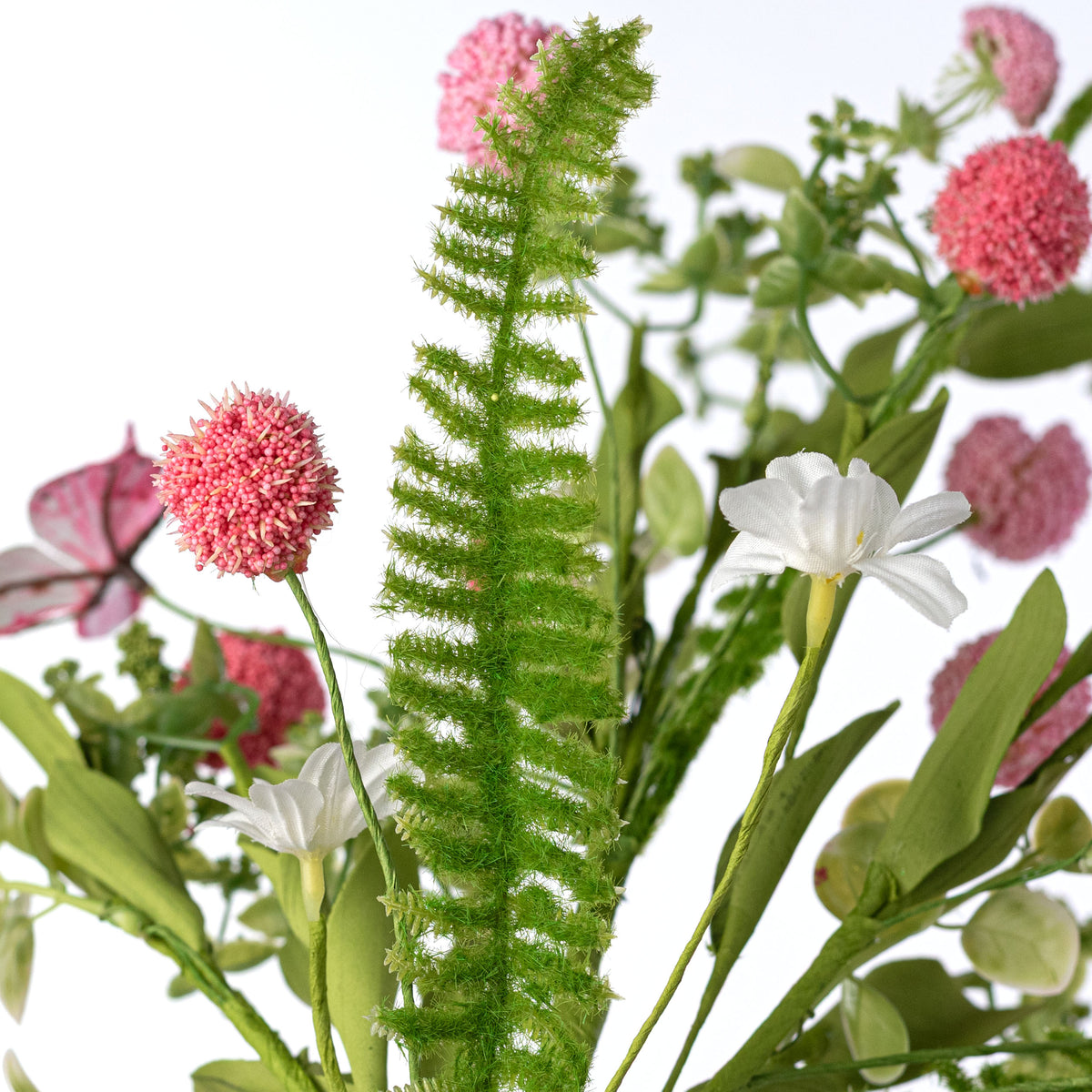 24" Butterfly Allium Filler Spray: Pink