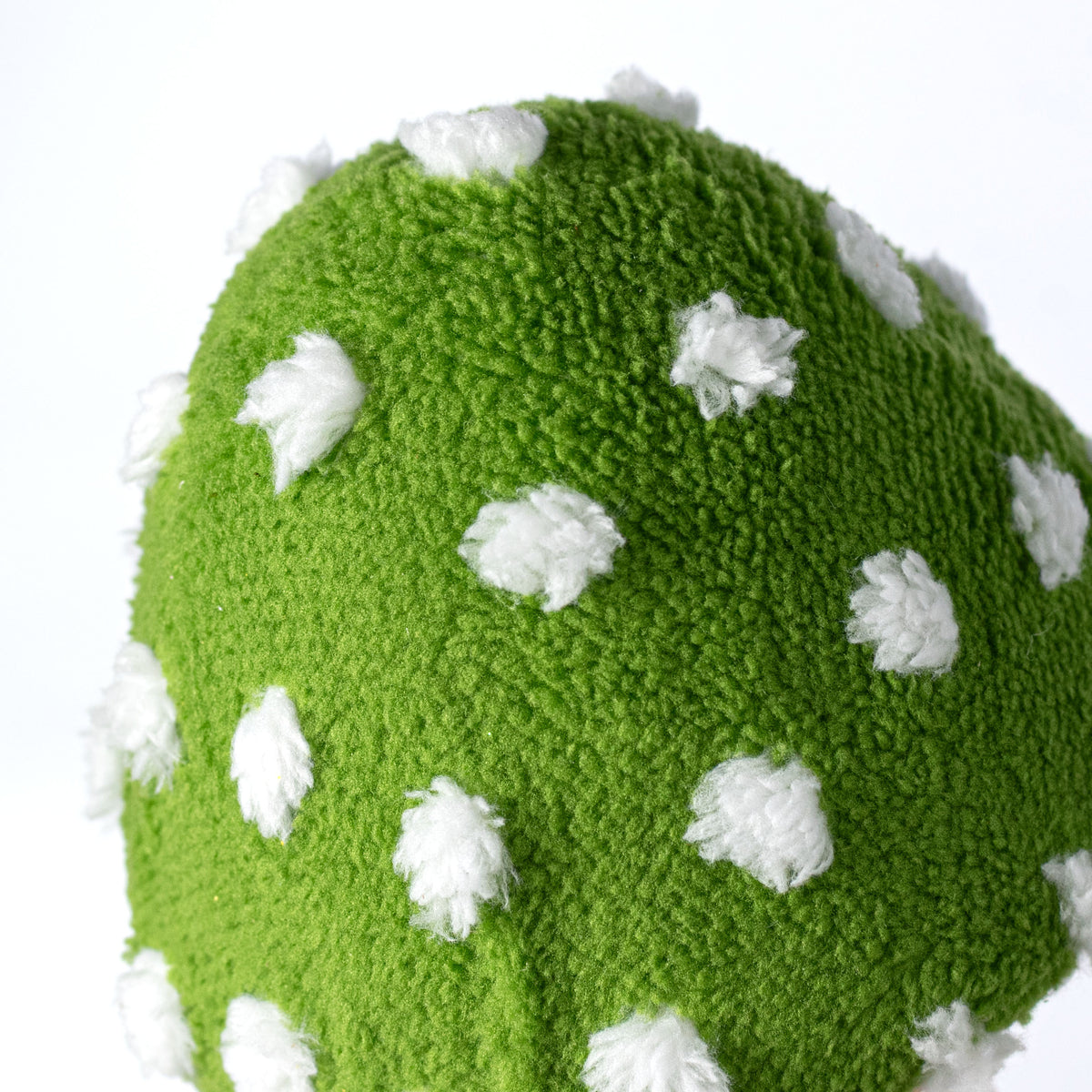 20" Polkadot Mushroom Spray: Moss Green & White