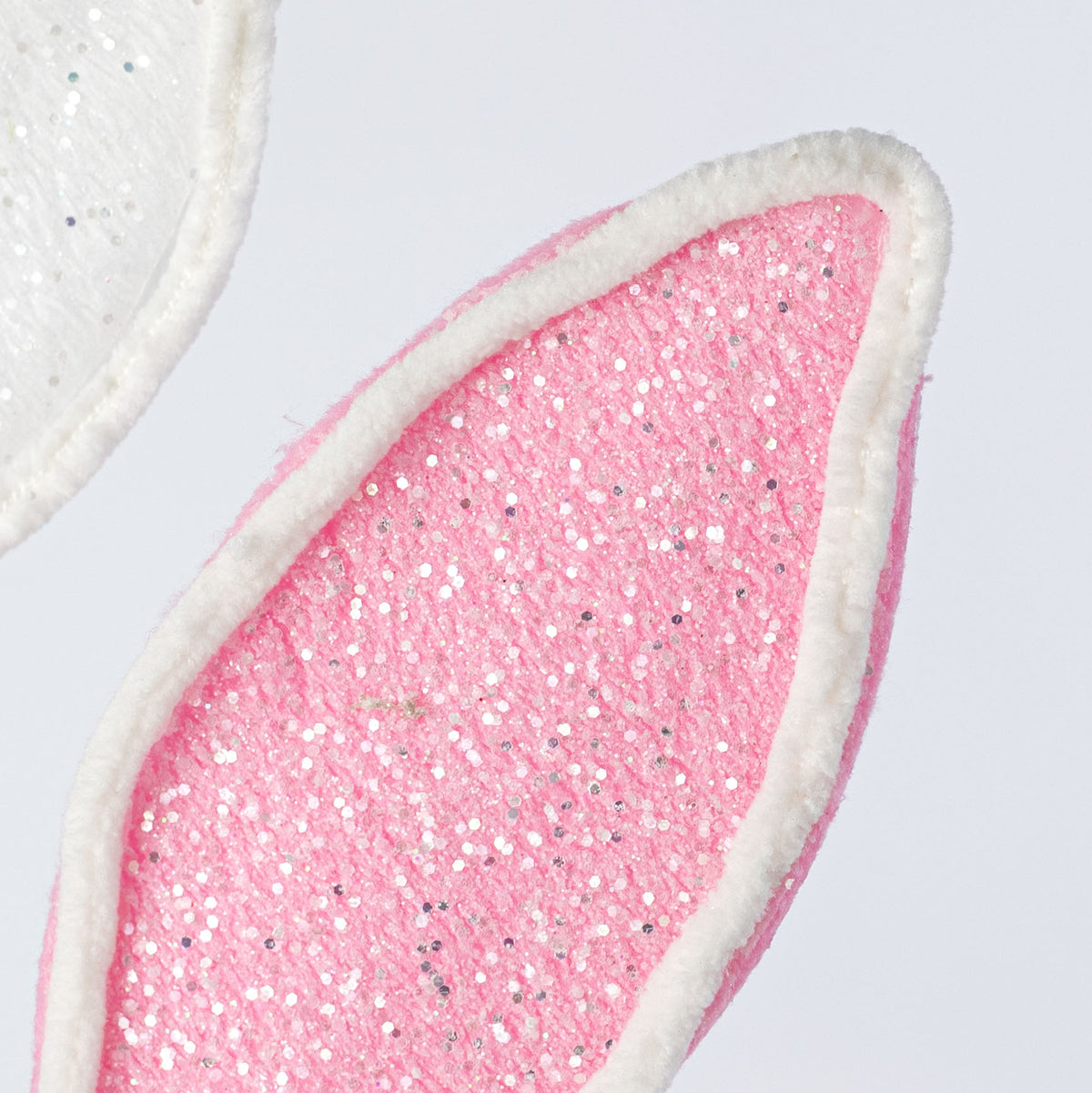 28" Glittered Magnolia Leaves Spray: Pink & White