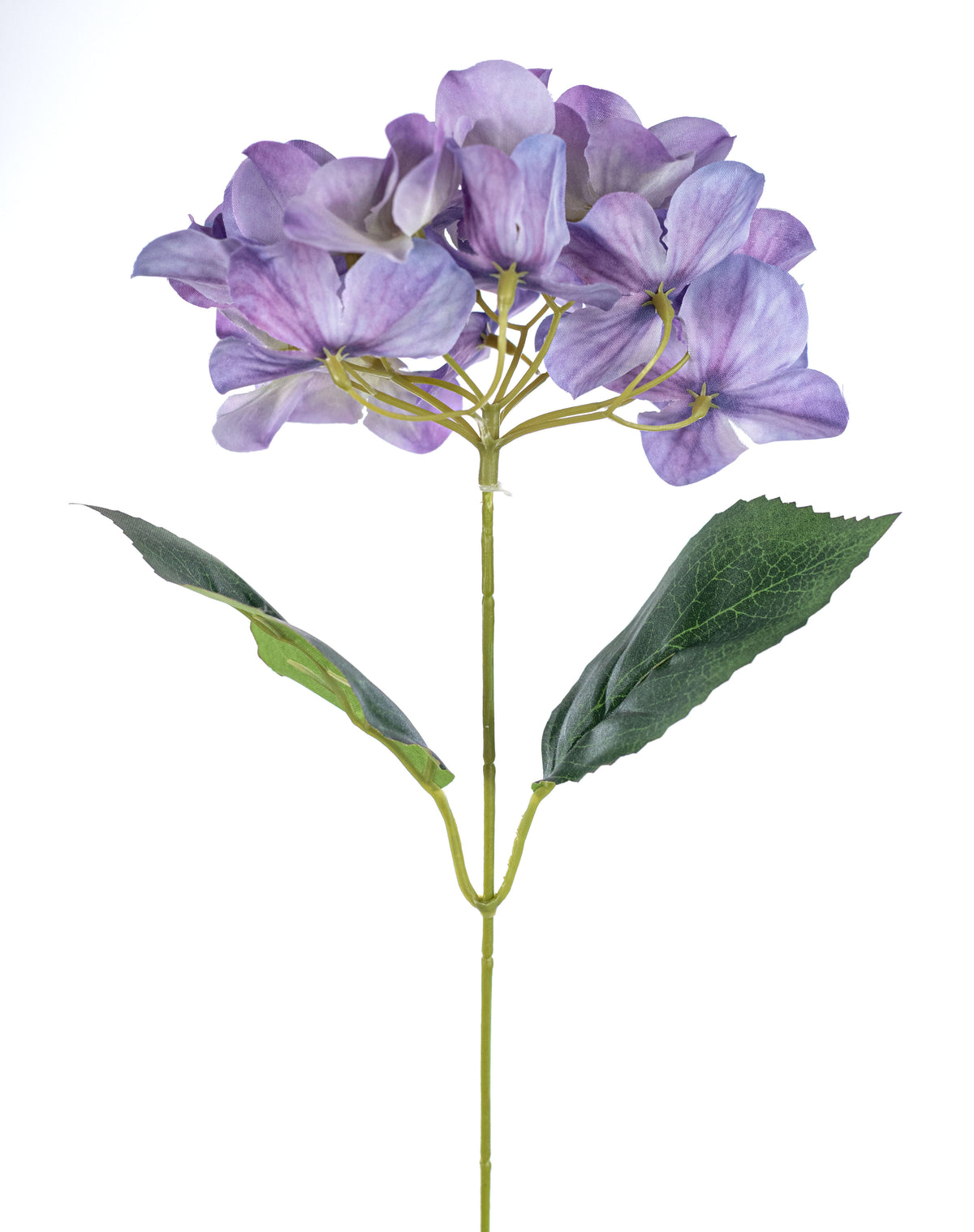 16" Fabric Hydrangea Bush: Lavender (5 Stem)