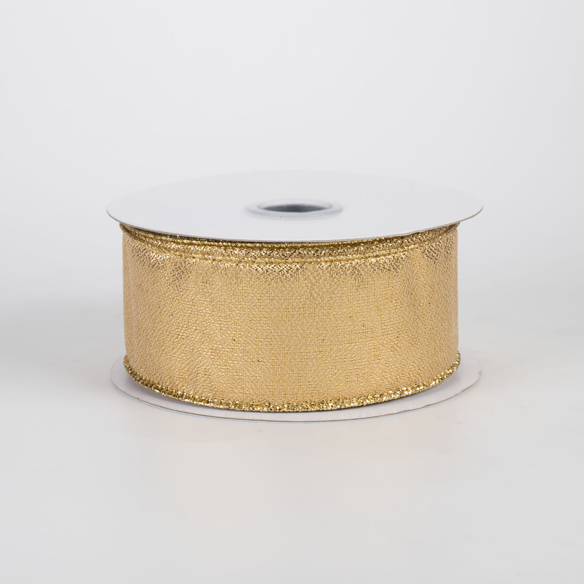 1.5" Metallic Satin Ribbon: Gold (10 Yards)