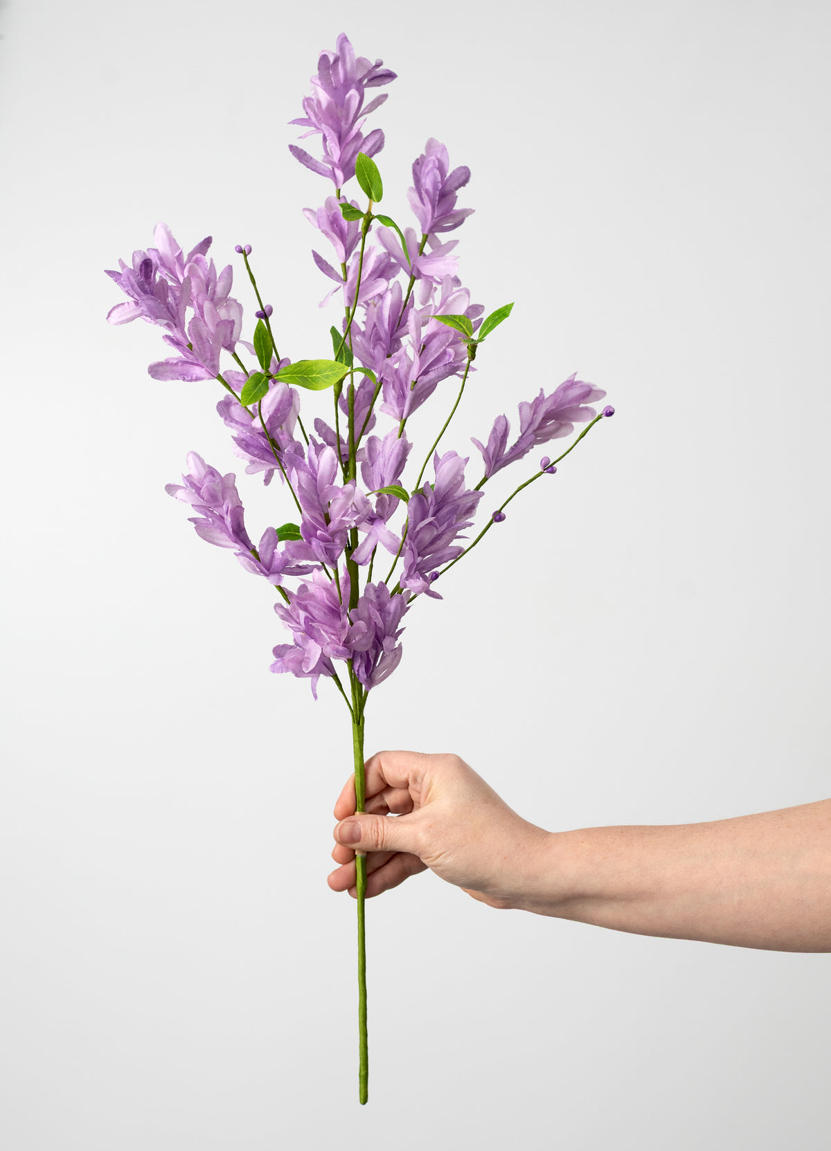 24" Fabric Spring Blossoms Spray: Lavender Purple