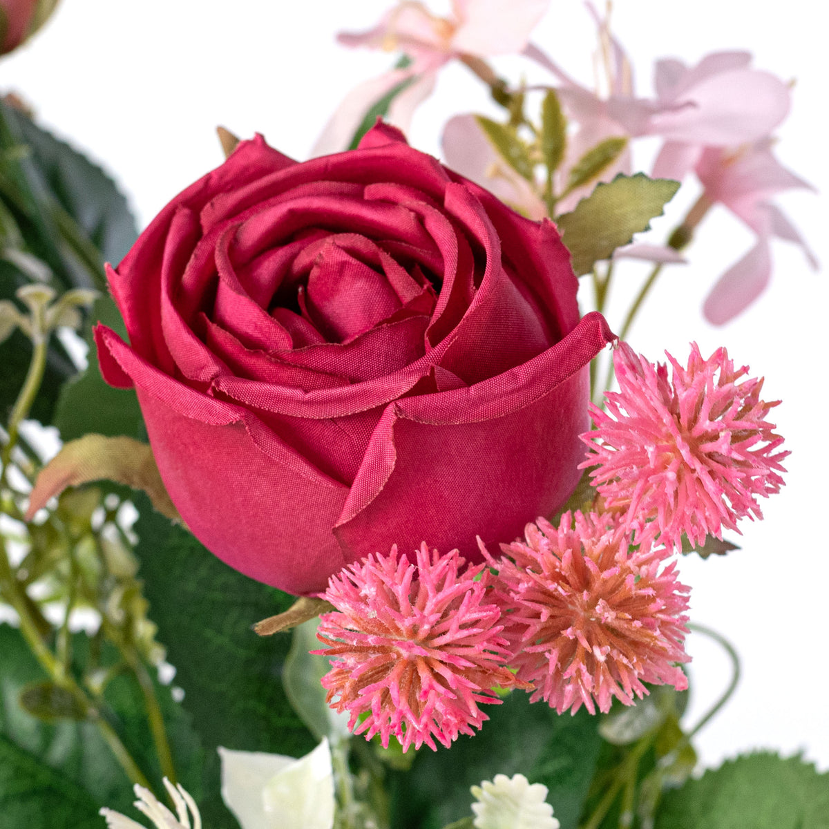 15" Mixed Roses Bush: Beauty Pink