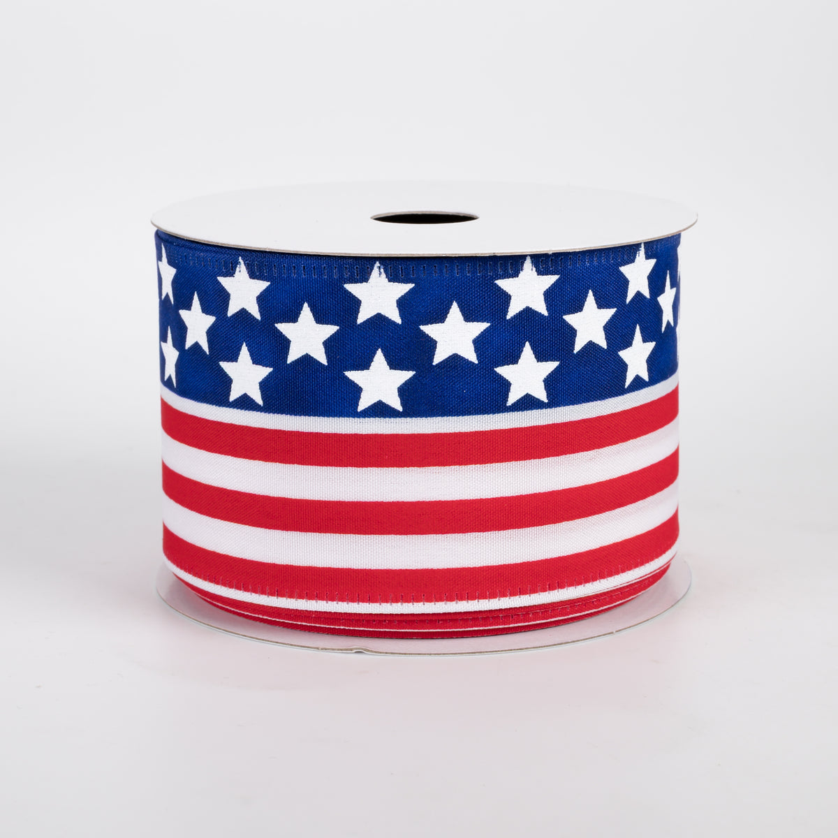 2.5" Flag Stripes Ribbon: Navy, Red & White (10 Yards)