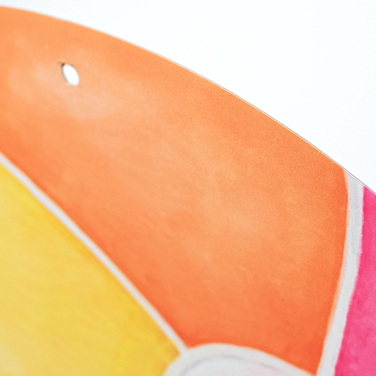 12" Round Metal Sign: Hello Summer Beach Ball