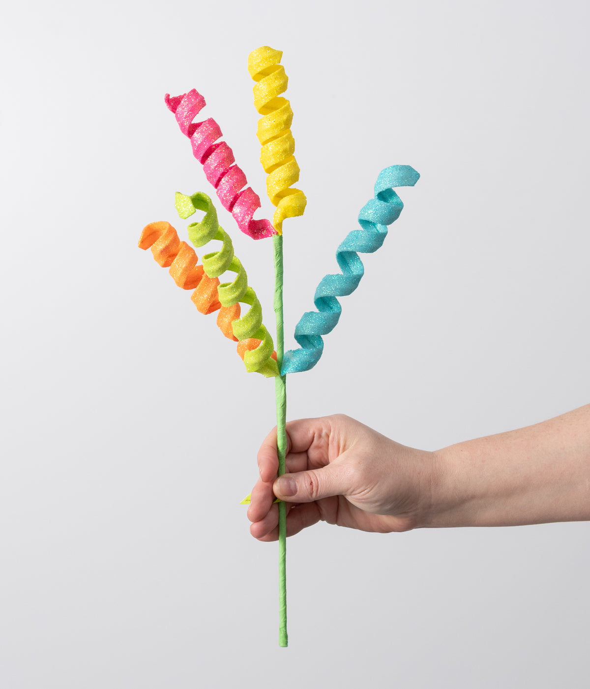 16" Frizzy Curly Pick: Bright Summer Mix