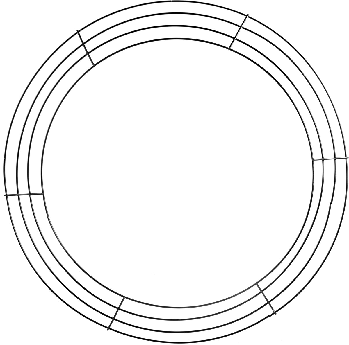 20-inch Wire Wreath Form: 4-Wire Black Item Number: MD008402