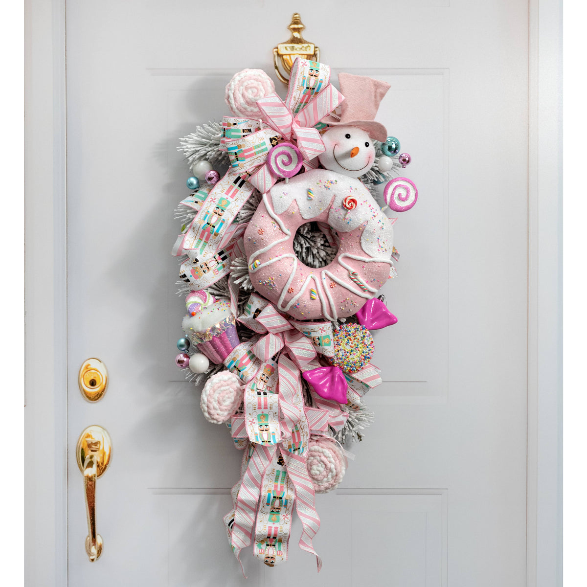 6" Iridescent Cupcake Ornament: Pastel Candy detail photo 5