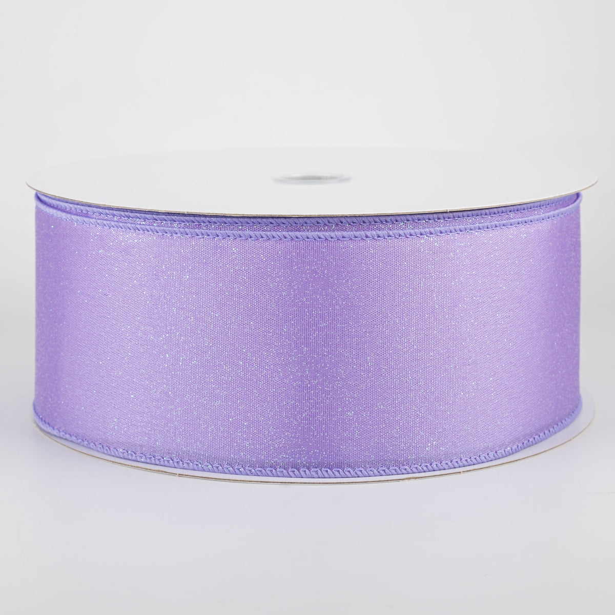 2.5" Iridescent Glitter Misted Satin Ribbon: Lavender (50 Yards) Item Number: 841-40-124