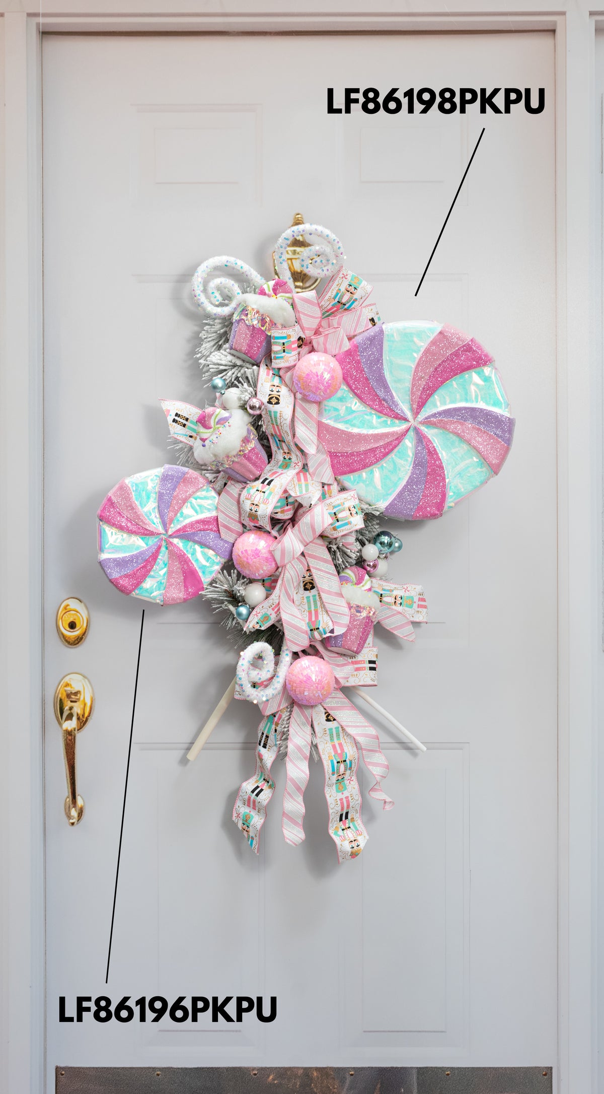 9" x 28" Iridescent Lollipop Pick: Pink & Purple Lifestyle Photo