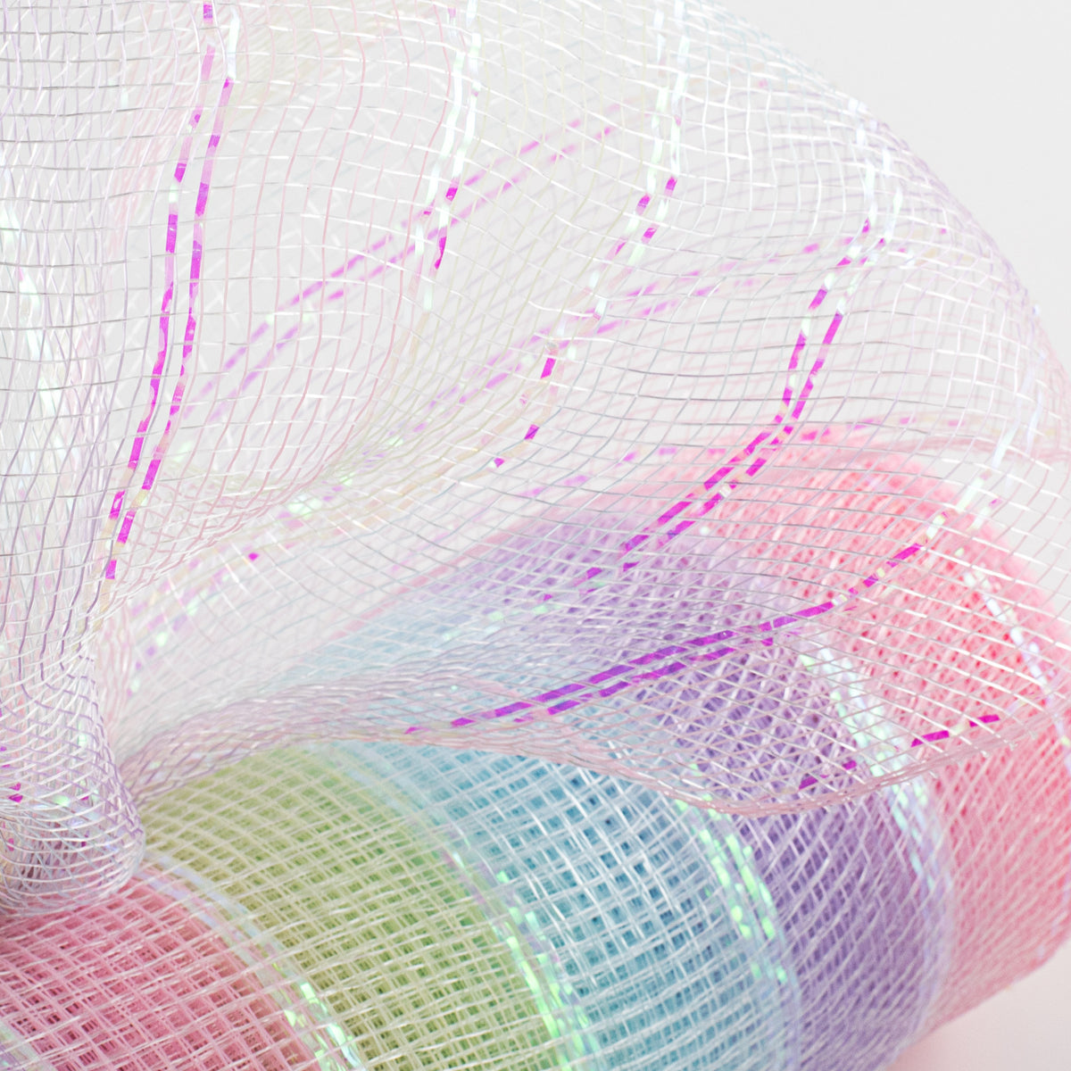10" Iridescent Metallic Mesh: Pastels Lifestyle Photo