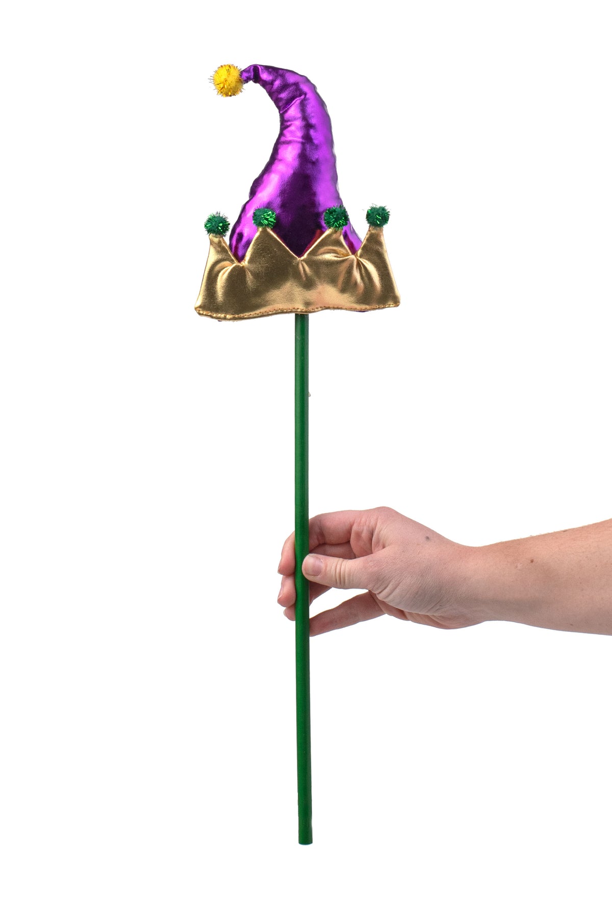18" Jester Elf Hat Pick: Purple & Gold detail photo 3