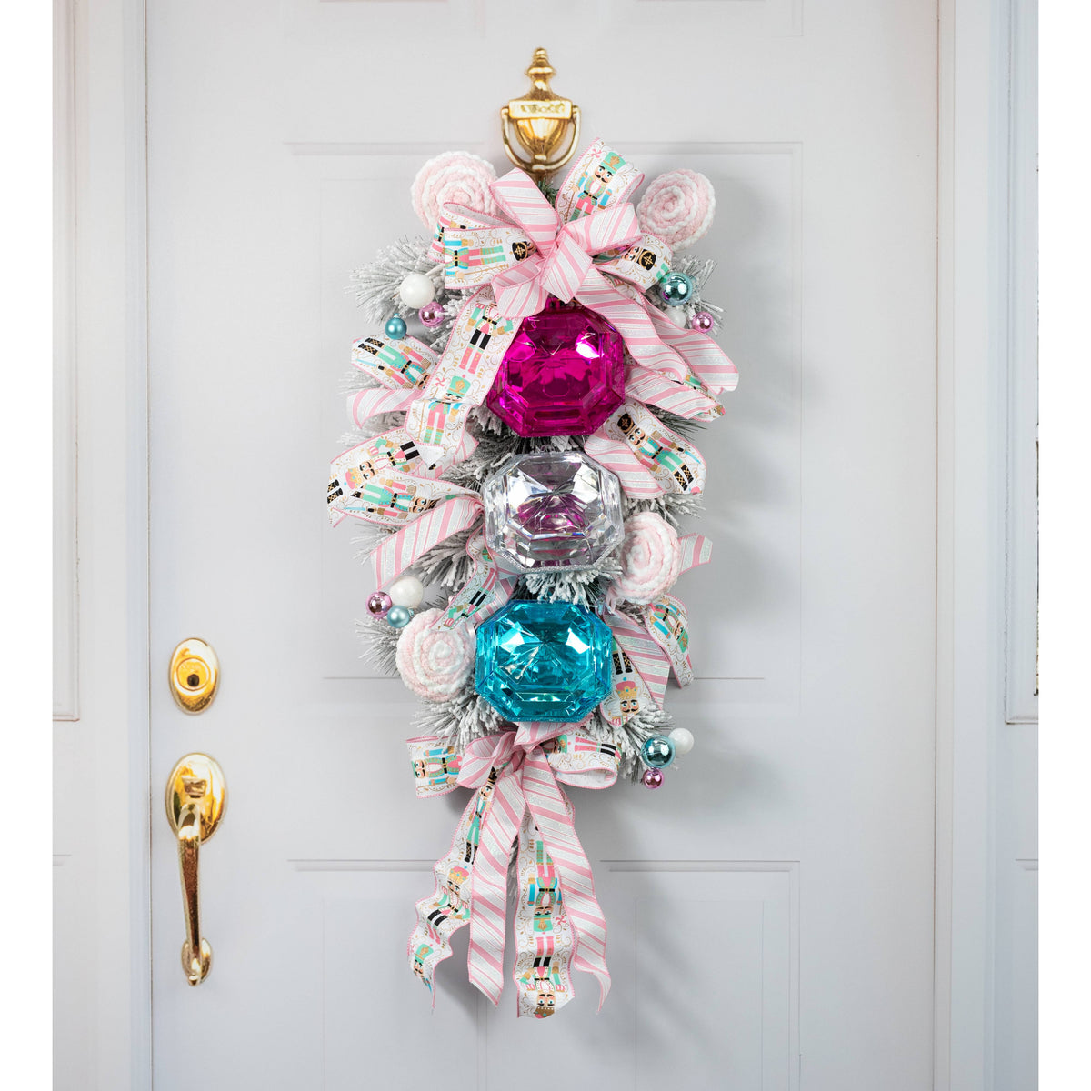 6" Jewel Gem Ornament: Aqua Blue Lifestyle Photo
