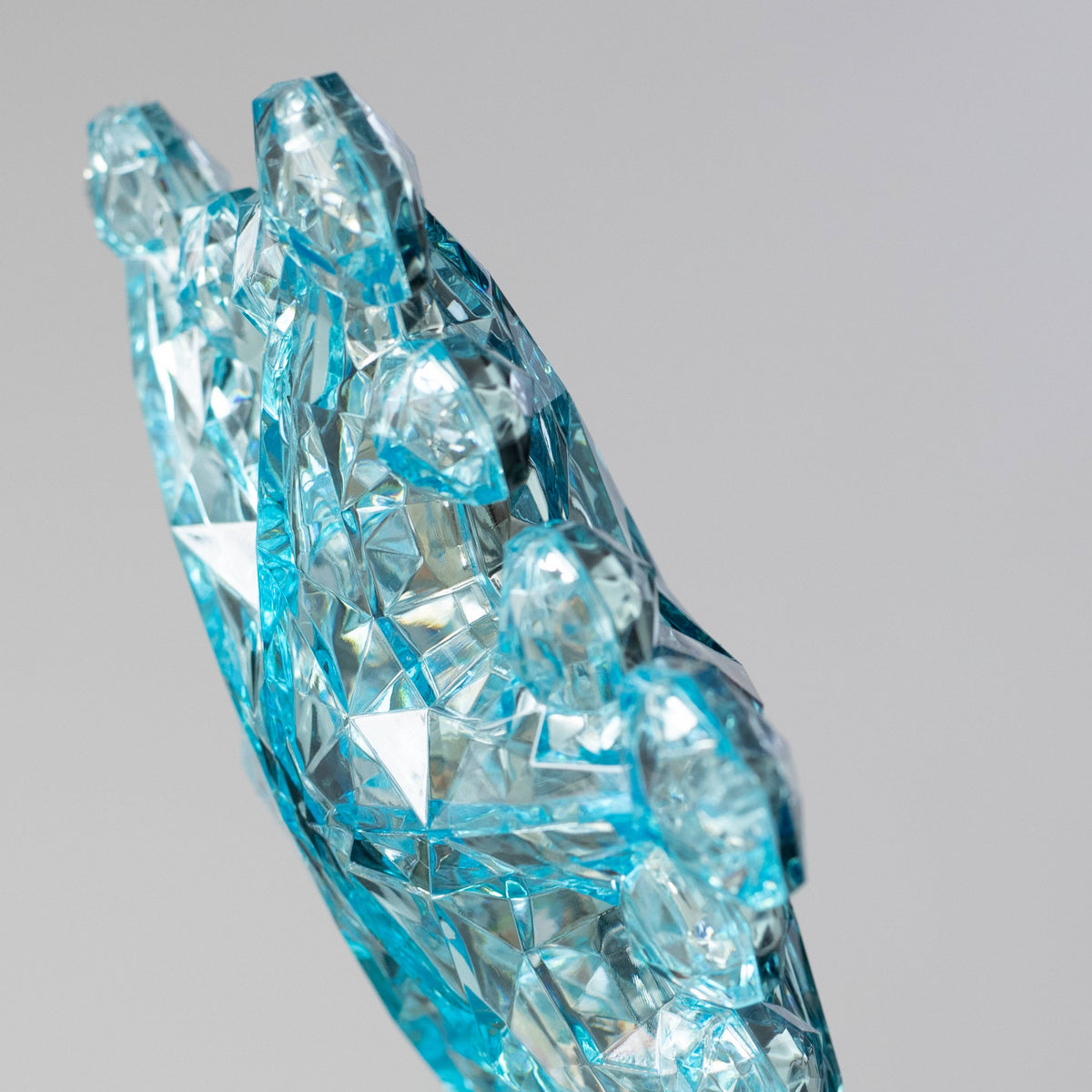 6" Jewel Snowflake Ornament: Aqua Blue detail photo 4