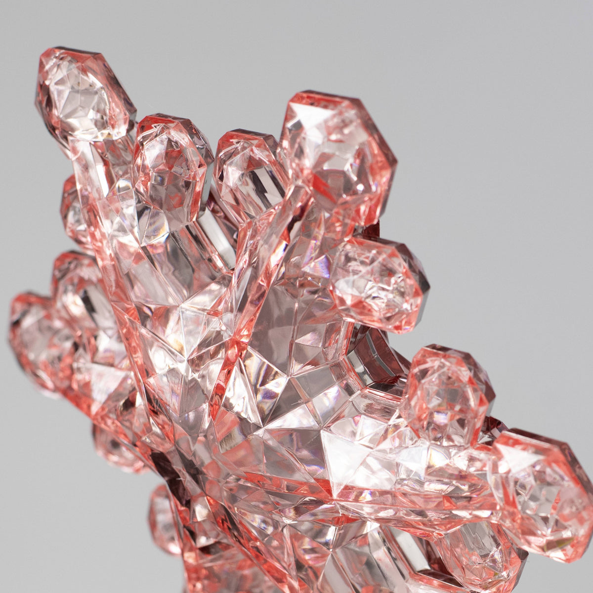 6" Jewel Snowflake Ornament: Pink detail photo 4