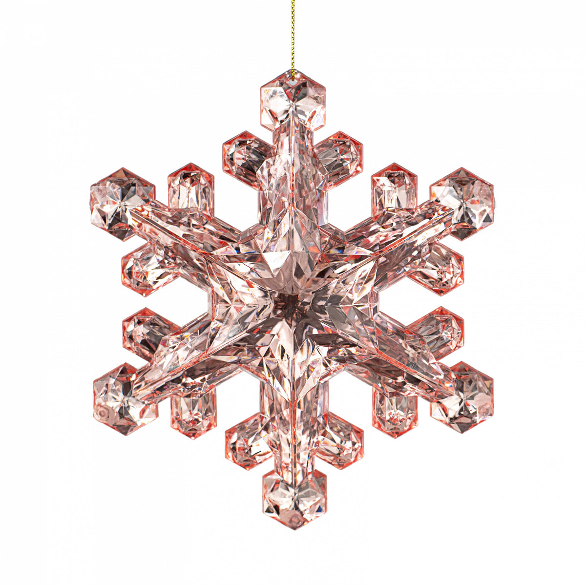 6" Jewel Snowflake Ornament: Pink Item Number: 85953PK