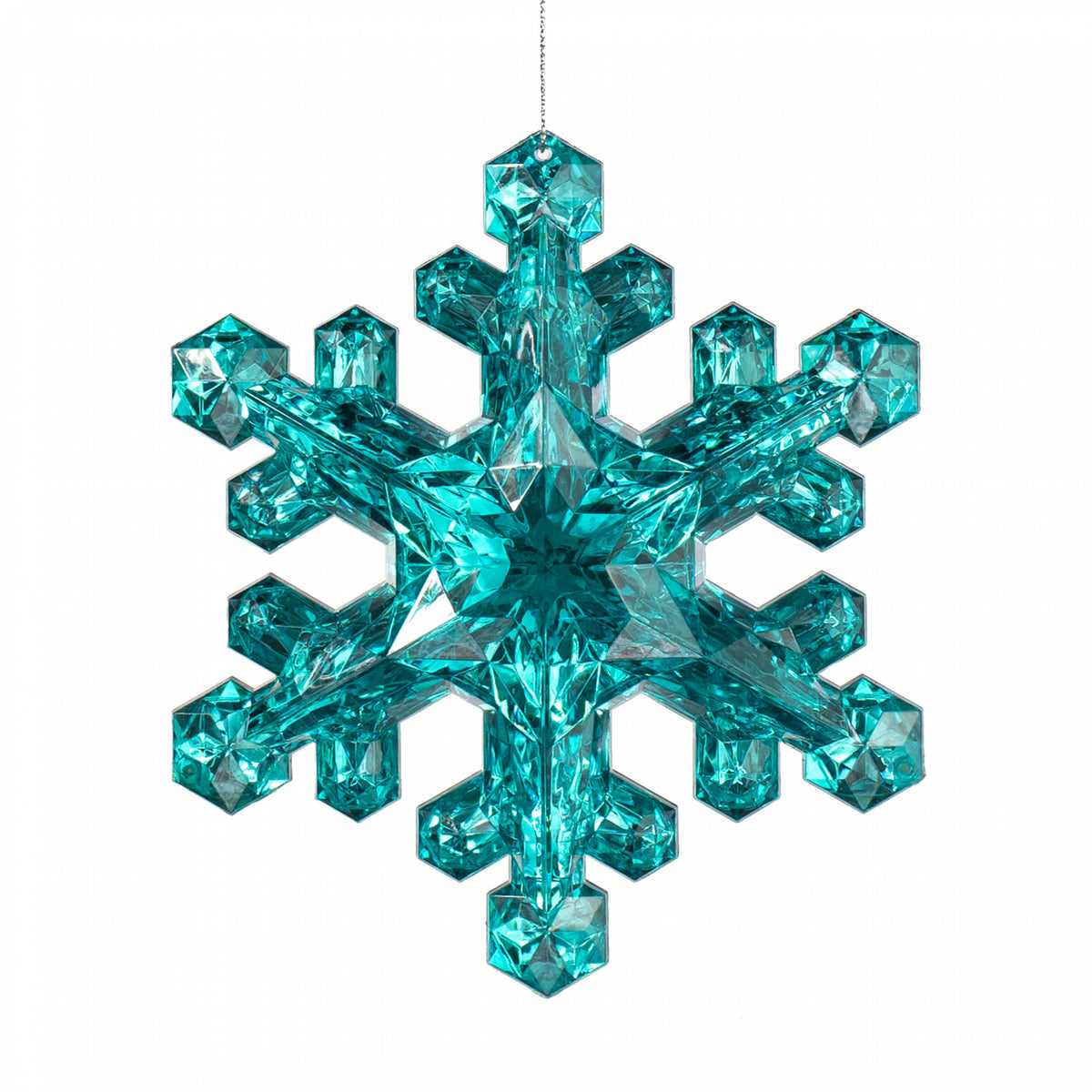 6" Jewel Snowflake Ornament: Teal Item Number: 85953TEAL