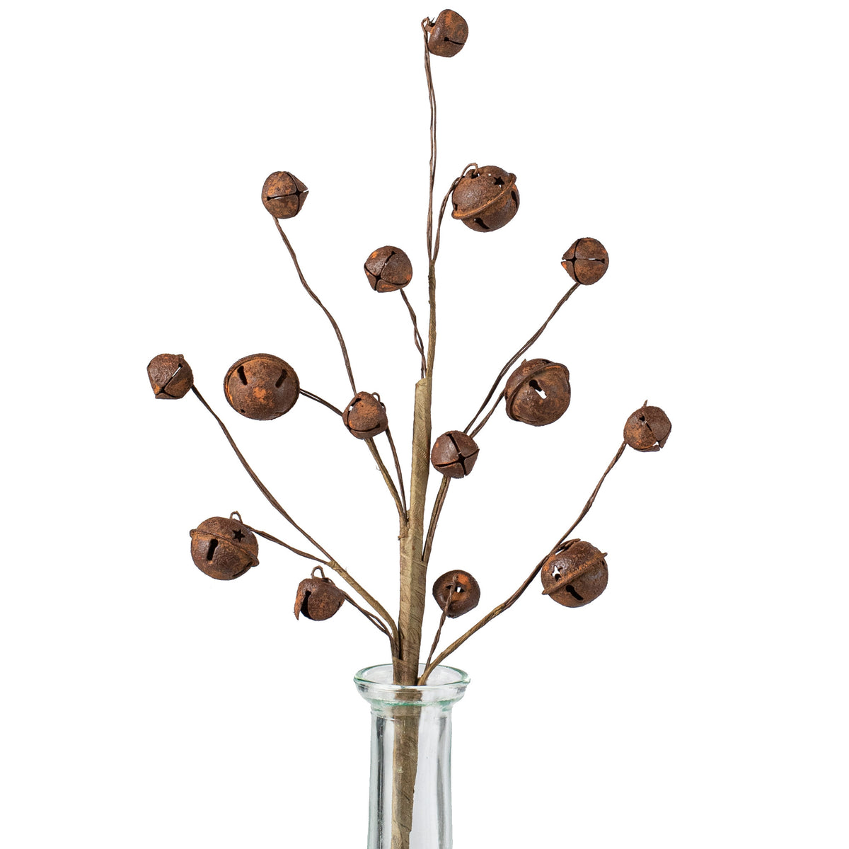 12" Jingle Bells Spray: Rust Item Number: XC415530