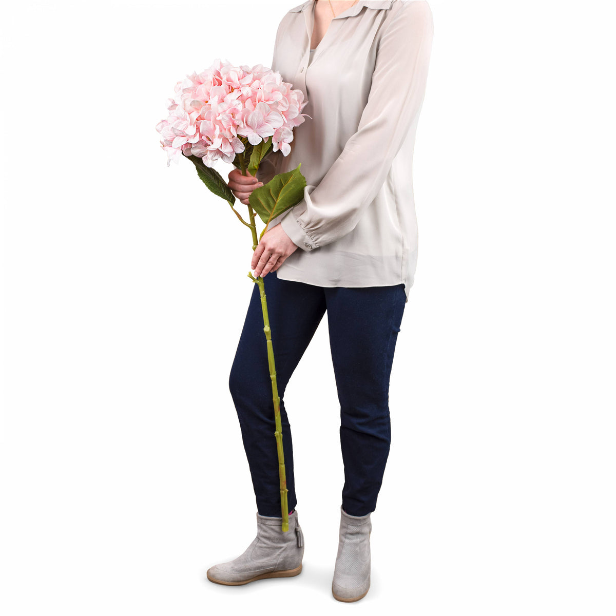 45" Jumbo Hydrangea Spray: Pink Lifestyle Photo