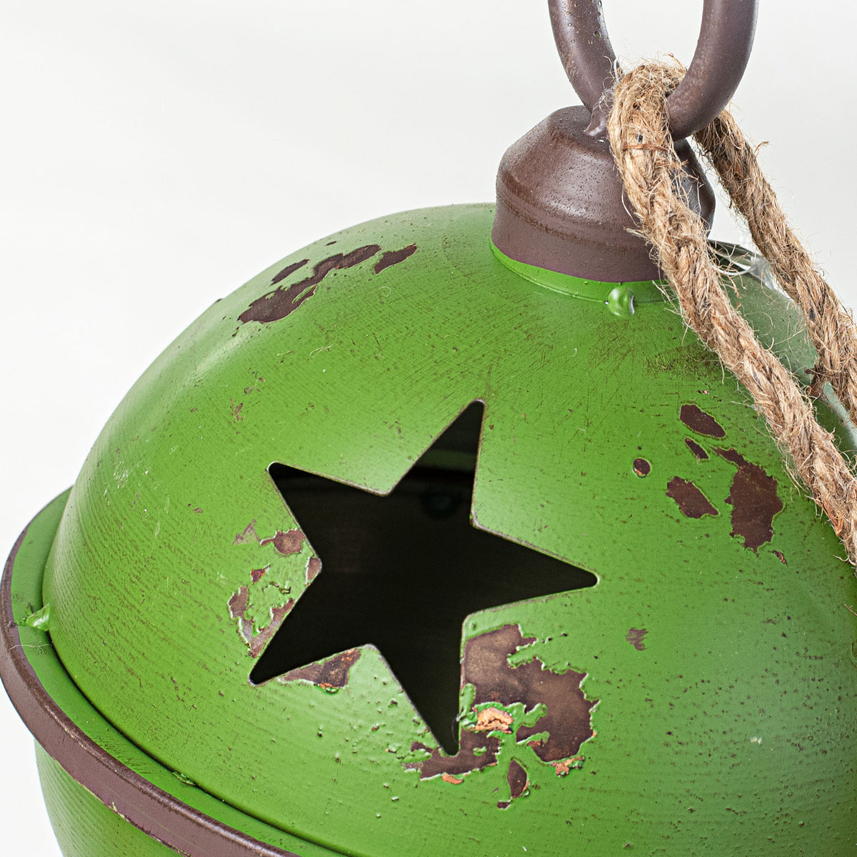 9" Jumbo Jingle Bell: Antique Green detail photo 3