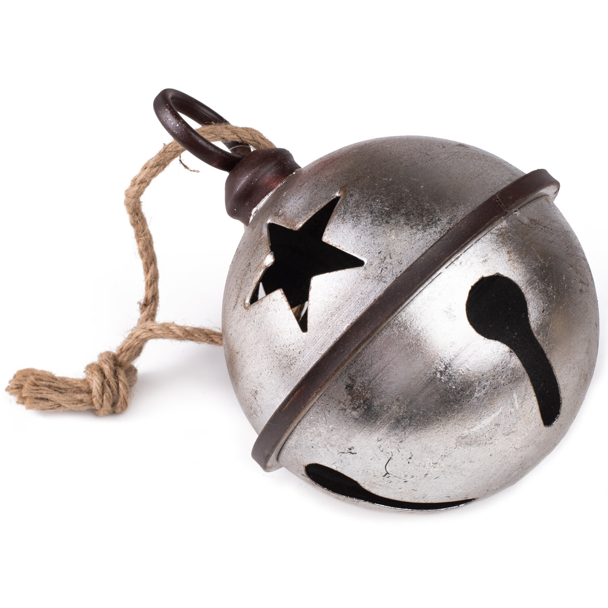 9" Jumbo Jingle Bell: Antique Silver Leaf Item Number: XC423947