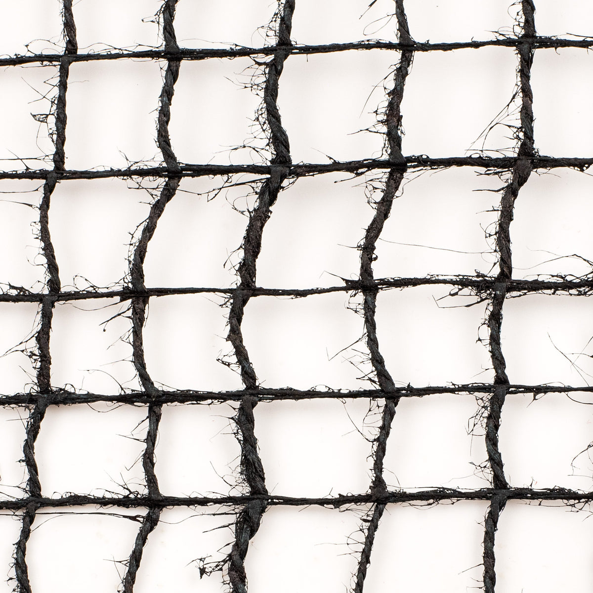 10" Jute Check Weave Mesh: Black (10 Yards) detail photo 3