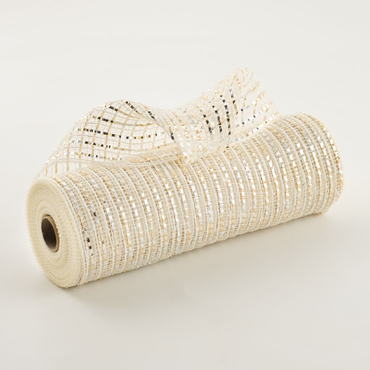 10" Jute & Metallic Mesh: Ivory, Gold, Silver Item Number: XB105910-14