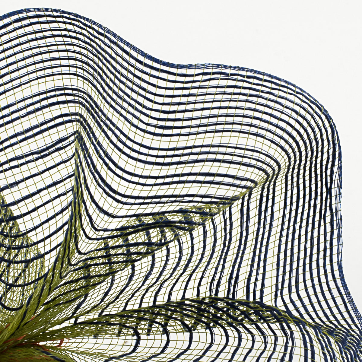 10" Jute Ombré Deco Mesh: Orange, Moss & Navy Lifestyle Photo