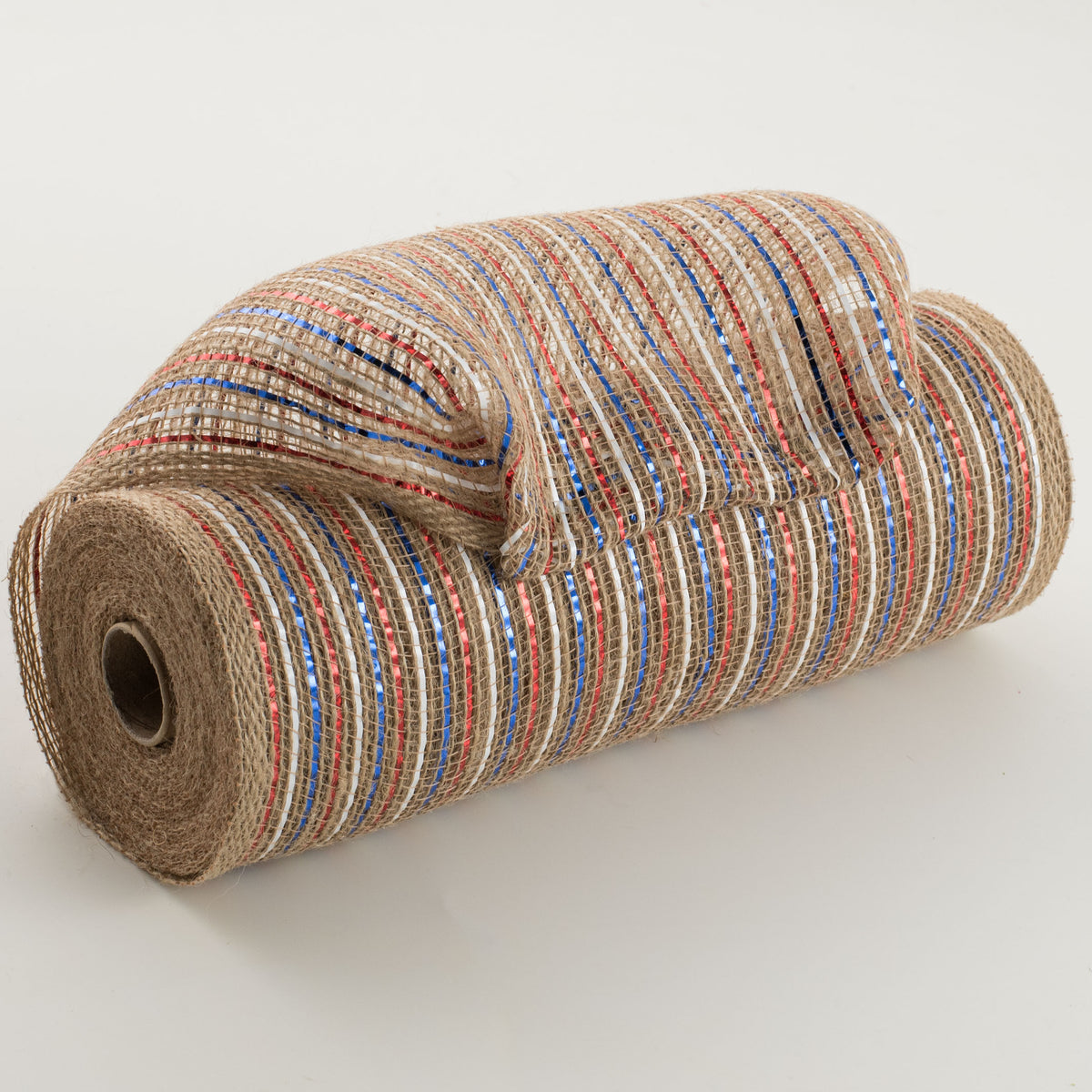 10" Jute Poly Mesh: Red, White, Blue, Natural (10 Yards) Item Number: RY840888