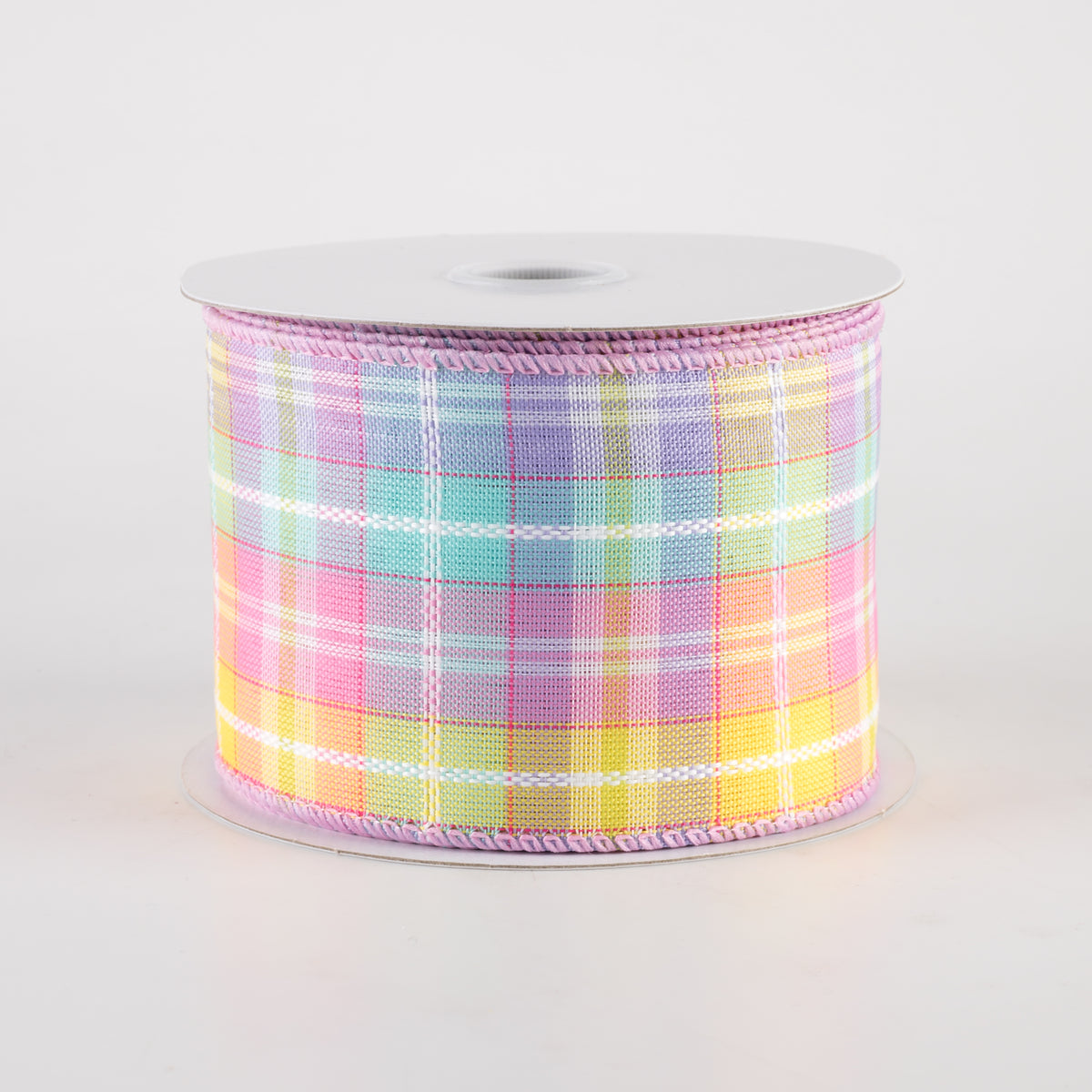 2.5" Kennedy Plaid Ribbon: Pastel (10 Yards) Item Number: 31405-40-30