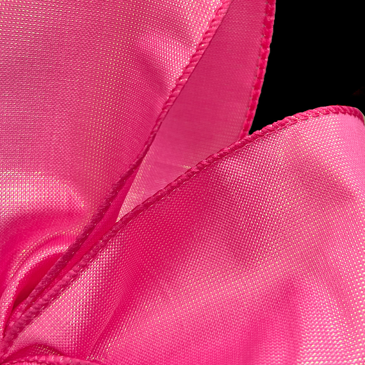 2.5" Lala Iridescent Solid Ribbon: Fuchsia Pink (50 Yards) Lifestyle Photo