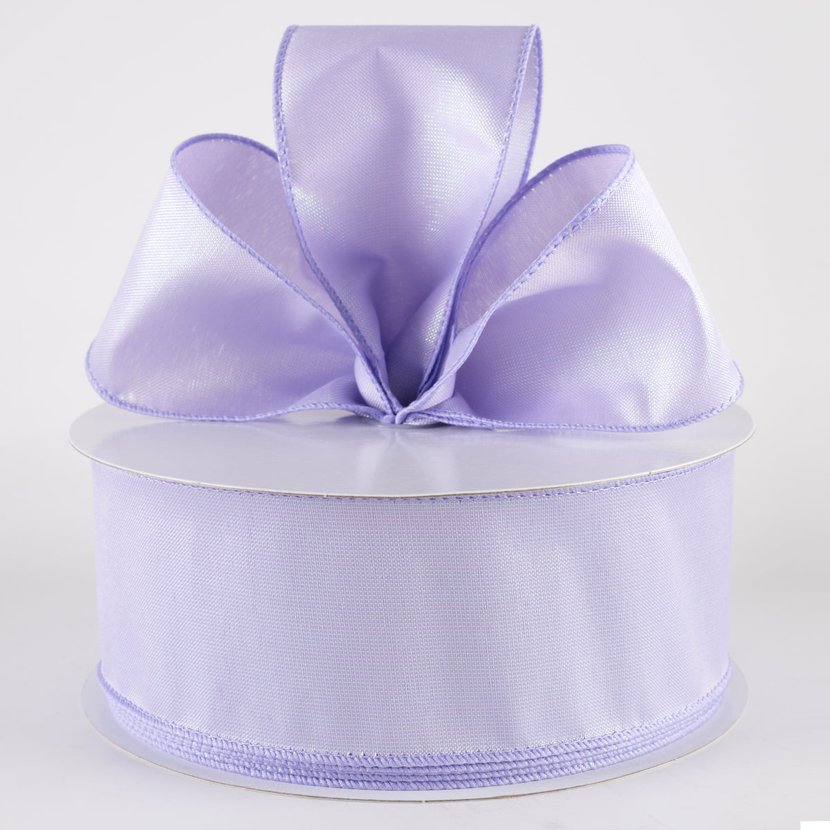 2.5" Lala Iridescent Solid Ribbon: Lavender (50 Yards) detail photo 3
