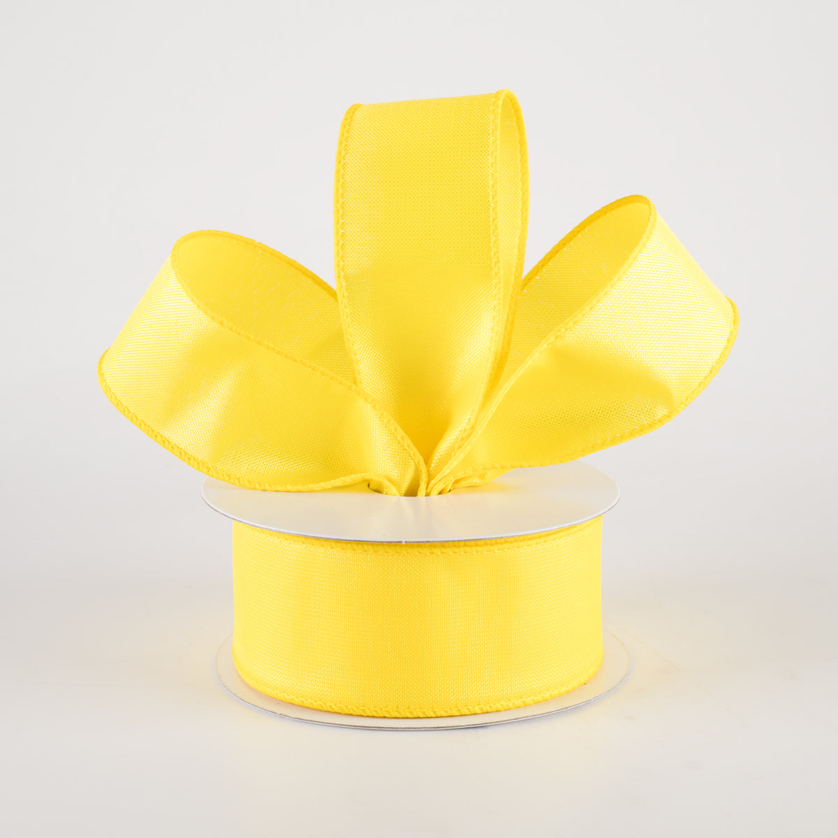 1.5" Lala Iridescent Solid Ribbon: Yellow (10 Yards) detail photo 3