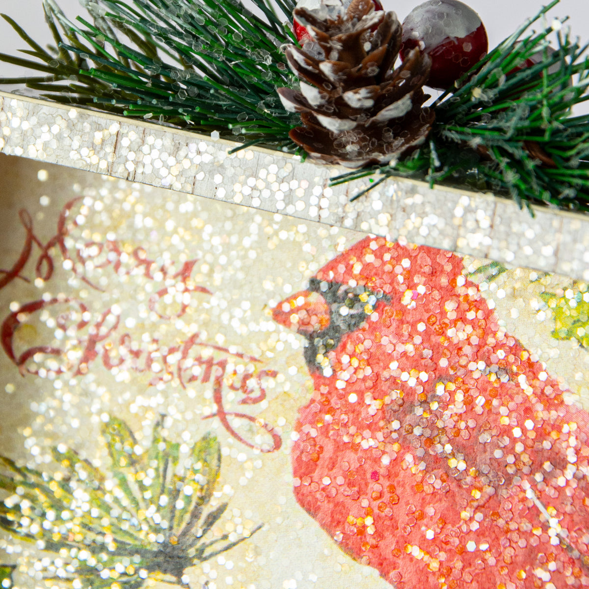 5" Lighted Cardinal Ornament detail photo 3