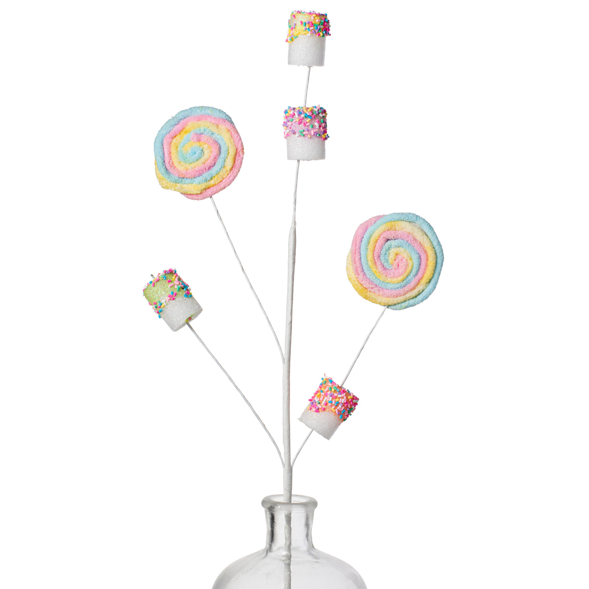 25" Marshmallow Lollipop Spray: Pastel Multi Item Number: 63401MULTI