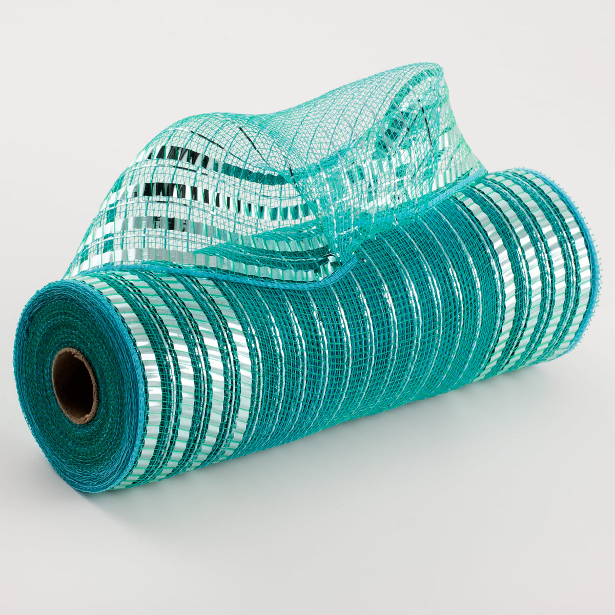 10" Matte XL Wide Foil Border Mesh: Teal & Turquoise Item Number: RY851660