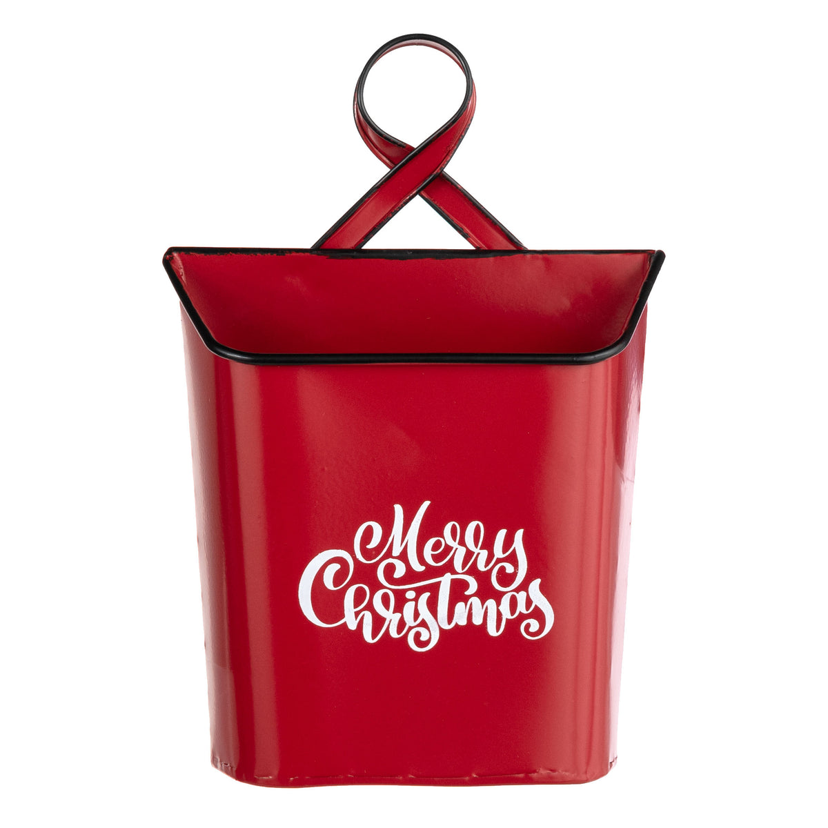 9" Merry Christmas Mailbox Basket: Red Item Number: M32620