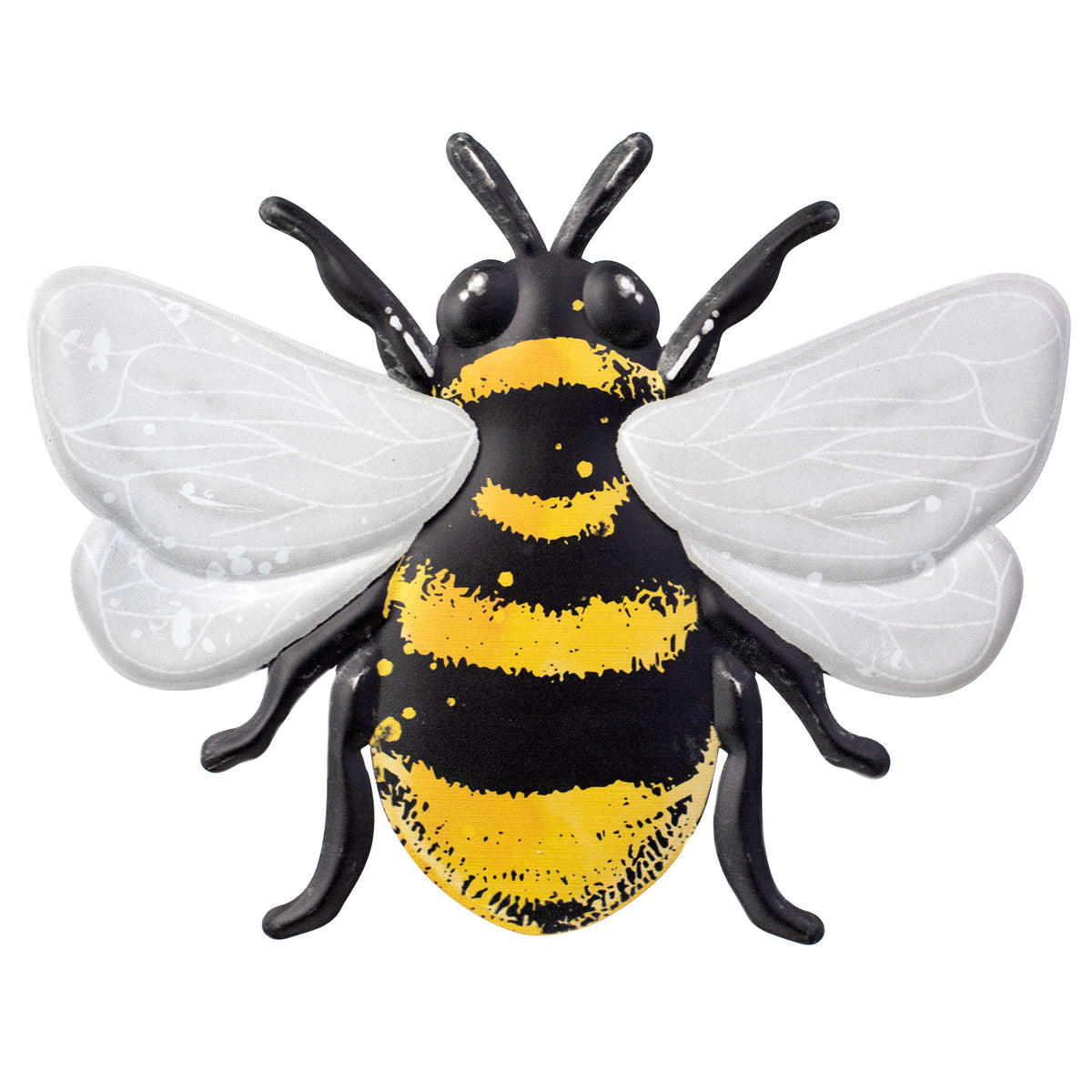 12" Metal Embossed Hanger: Bee Item Number: MD0613